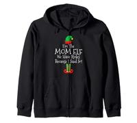 Soy la madre elfa Tenemos reglas porque lo dije Navidad Sudadera con Capucha