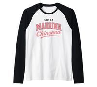 Soy La Madrina Chingona Latina Mexicana Tía Mexicana Tia Camiseta Manga Raglan