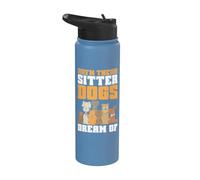 Soy la niñera con la que sueñan los perros Stainless Steel Insulated Water Bottle