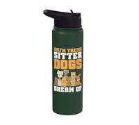Soy la niñera con la que sueñan los perros Stainless Steel Insulated Water Bottle