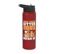 Soy la niñera con la que sueñan los perros Stainless Steel Insulated Water Bottle