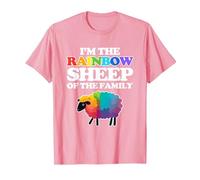 Soy la Oveja arcoíris de la Familia - Familia de Dicho Divertido Camiseta, Hombre, Rosado, M