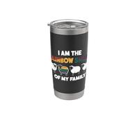 Soy la oveja arcoíris de mi familia I Pride Month I LGBTQ Vaso térmico de acero inoxidable de doble pared