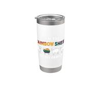 Soy la oveja arcoíris de mi familia I Pride Month I LGBTQ Vaso térmico de acero inoxidable de doble pared