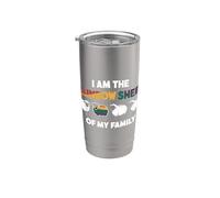 Soy la oveja arcoíris de mi familia I Pride Month I LGBTQ Vaso térmico de acero inoxidable de doble pared