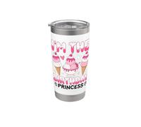 Soy la princesa de cumpleaños Helado Fiesta de cumpleaños niña Vaso térmico de acero inoxidable de doble pared