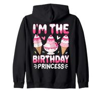Soy la Princesa del cumpleaños Helado Sudadera con Capucha
