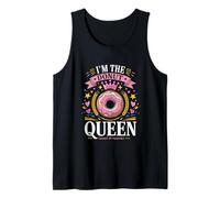 Soy la Reina Donut Sweet Crown Style Camiseta sin Mangas