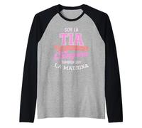 Soy La Tia Chingona Tambien La Madrina Latina Tía Mexicana Camiseta Manga Raglan