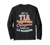 Soy La Tia Chingona Tambien La Madrina Latina Tía Mexicana Manga Larga