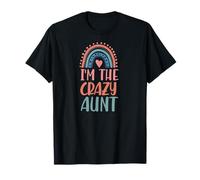 Soy la tía Loca, Boho, con Forma de corazón arcoíris Camiseta