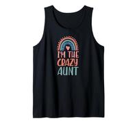 Soy la tía Loca, Boho, con Forma de corazón arcoíris Camiseta sin Mangas