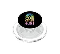 Soy la tía Loca, Boho, con Forma de corazón arcoíris PopSockets PopGrip para MagSafe
