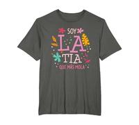 Soy La Tia Que Más Mola Regalo para Una Tía Camiseta, Hombre Tallas Grandes, Asfalto, 2X Alto