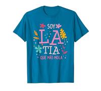 Soy La Tia Que Más Mola Regalo para Una Tía Camiseta, Hombre, Zafiro, 3XL