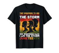 Soy la tormenta Black Women Juneteenth Black History Month Camiseta