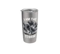 Soy la tormenta persiguiendo Tornado Chaser Hurricane Weather Vaso térmico de acero inoxidable de doble pared