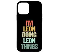 Soy Leon haciendo cosas de Leon - Divertidísimo nombre: Leon Carcasa para iPhone 12 mini