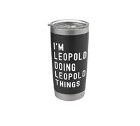 Soy Leopold Haciendo Cosas de Leopold Vaso térmico de acero inoxidable de doble pared