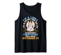 Soy Libra Octubre 14 Puedo ser lo Mejor de tu Vida Camiseta sin Mangas