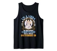 Soy Libra Octubre 19 Puedo ser lo Mejor de tu Vida Camiseta sin Mangas