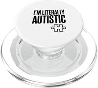 Soy Literalmente Autista Humor de Conciencia Divertido PopSockets PopGrip para MagSafe