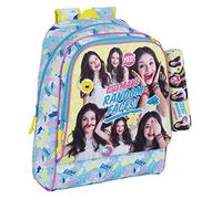 Soy Luna 611676538 Faces Mochila escolar, 42 cm, Azul