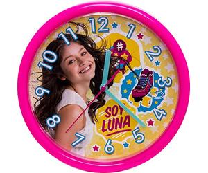 Soy Luna 93711 - Reloj de Pared para niña, plástico, Color Rosa, Rosa.