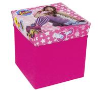 Soy luna Disney Puff Almacenaje Pieghevole Silla Caja Contenedor Niños