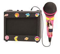 Soy Luna Lexibook Altavoz Karaoke Portátil con Micrófono, diseño Femenino, Toma de Reproductor Multimedia, Amplificador, lámina de Adhesivos, Rosa/Amarillo, niña, K900SL