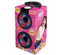 Soy Luna - Torre Sonido Portátil con Altavoces Luminosos, Bluetooth, Puertos USB/SD / MP3, batería Recargable, Color Rosa (BT600SL)