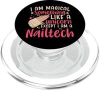 Soy mágico, algo así como un unicornio, manicurista, técnico de uñas PopSockets PopGrip para MagSafe