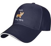 Soy Mamá De Un Corgi Mujer Hombre Sombrero Ajustable Gorras Hip Hop Transpirable Snapback Cap para Senderismo Running Deporte