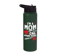 Soy mamá, enfermera y CNA: nada me asusta - Nurse's Mother Stainless Steel Insulated Water Bottle
