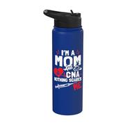 Soy mamá, enfermera y CNA: nada me asusta - Nurse's Mother Stainless Steel Insulated Water Bottle