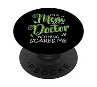 Soy mamá y Doctor Nada me Asusta Doctor PopSockets PopGrip Adhesivo