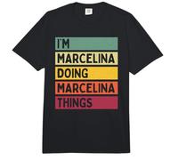 Soy Marcelina Doing Marcelina Things Funny Nombre Personalizado Comfort Colors Adult Heavyweight T-Shirt