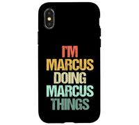 Soy Marcus haciendo cosas de Marcus - Divertidísimo nombre Marcus Carcasa para iPhone X/XS