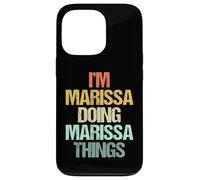 Soy Marissa haciendo cosas de Marissa - Divertidísimo con el nombre de Marissa Carcasa para iPhone 13 Pro
