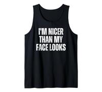 Soy más Agradable de lo Que mi Cara se ve Camiseta sin Mangas