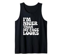Soy más Agradable de lo Que se ve mi Cara - Funny Influencer Camiseta sin Mangas
