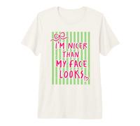 Soy más Agradable Que mi Cara se ve Humor sarcástico Camiseta Premium