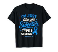 Soy más Dulce Tipo 1 Diabetes Diabetes T1D Conciencia diabética Mamá Camiseta