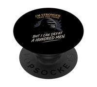 Soy más fuerte, de lo que piensas, derrota a un gorila de cien hombres PopSockets PopGrip Adhesivo