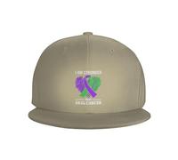 Soy Más Fuerte Que El Cáncer Anal Mujeres Hombres Gorra De Béisbol Plana Gorras Deportiva Ajustable Protección Solar Gorras para Deportes Golf Pesca