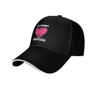 Soy Más Fuerte Que El Cáncer De Mama Gorra Deportiva Vintage Gorra De Visera Moda Sombrero Verano para Tenis Hombre Deportes