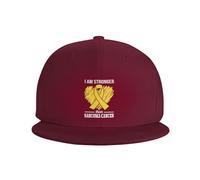 Soy Más Fuerte Que El Cáncer De Sarcoma Mujeres Hombres Gorras Deportiva Moda Aire Libre Gorra Plana Sombrero De Béisbol para Hip Hop Caza Pesca
