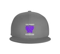 Soy Más Fuerte Que La Conciencia sobre La Malformación De Chiari Mujeres Hombres Sombrero De Béisbol Cómoda Protección Solar Gorras Plana Sombrero Snapback para Deportes Golf Viaje