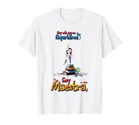 Soy más Que un Superhéroe Soy Maestra Camiseta, Hombre, Blanco, 4XL