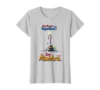 Soy más Que un Superhéroe Soy Maestra Camiseta, Mujer, Plata, XXL